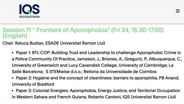 BTL-COP Presented at the III International Conference on Aporophobia