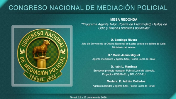 BTL-COP at the 1st National Congress on Police Mediation, Security Policies and Coexistence (Teruel, Spain)